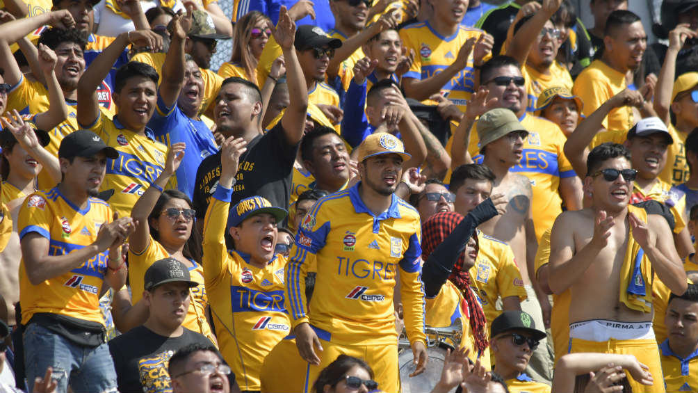 Aficionados de Tigres durante un partido