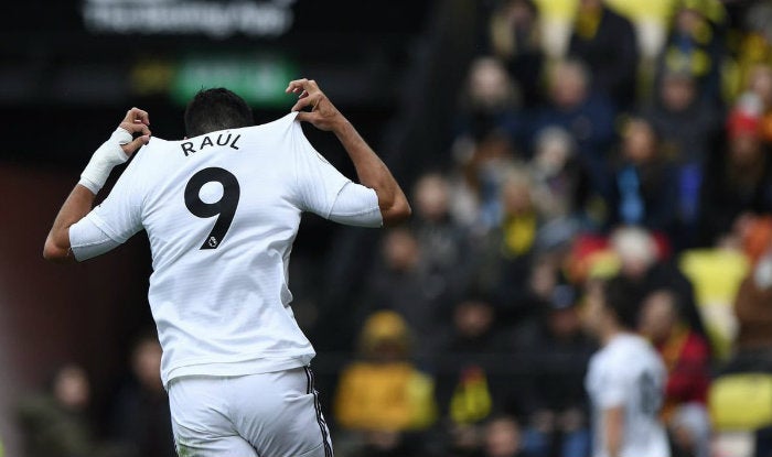 Jiménez festeja gol contra Watford