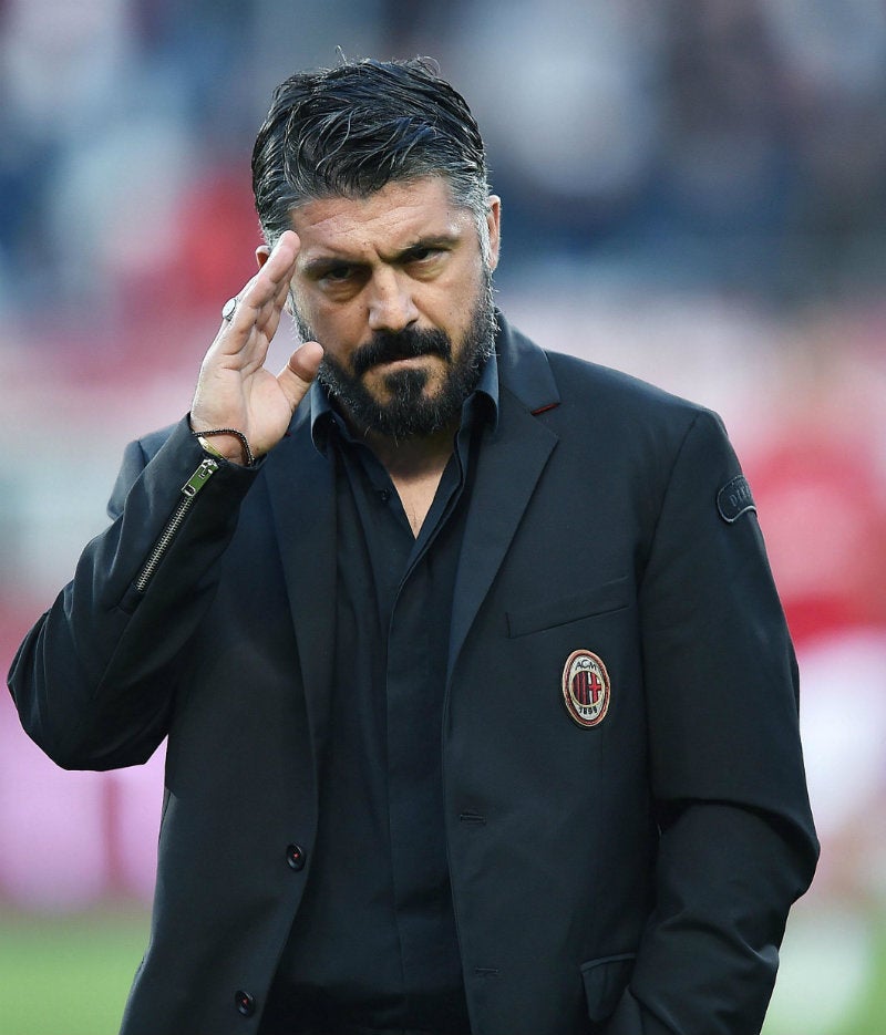 Genaro Gattuso durante el partido ante el Torino