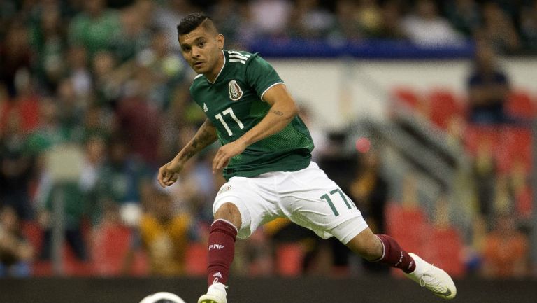 Jesús Manuel Corona durante un juego de México