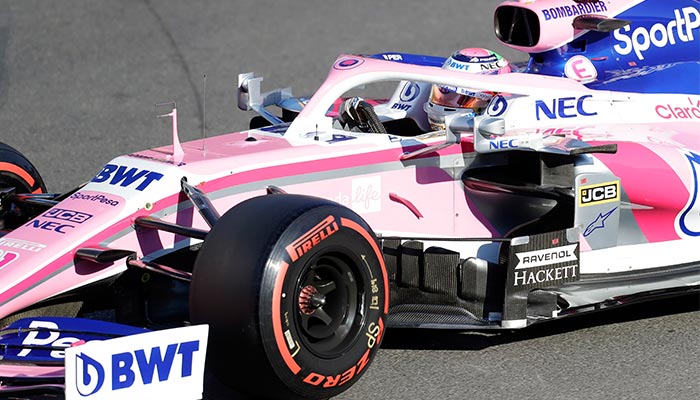 Checo Pérez durante el  GP de Azerbaiyán