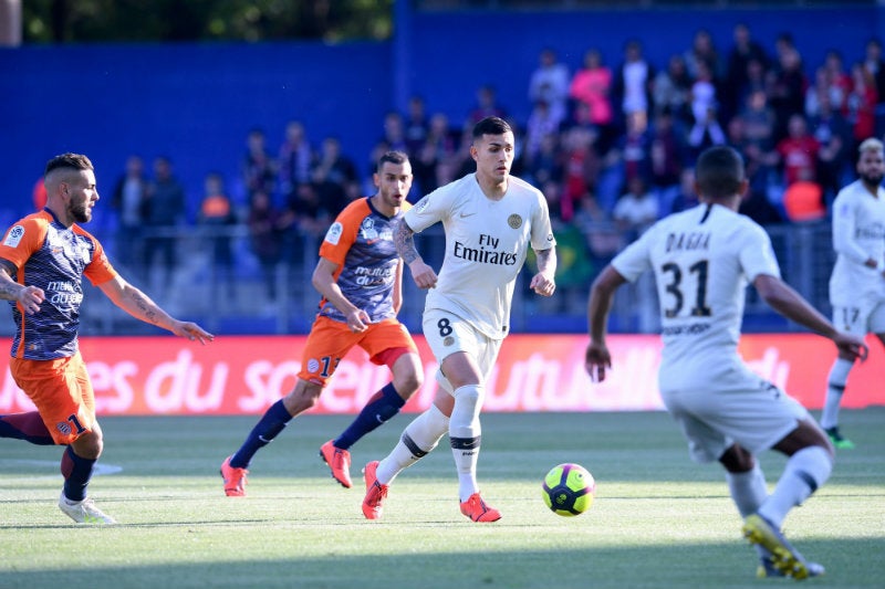 Acción del juego entre PSG y Montpellier 