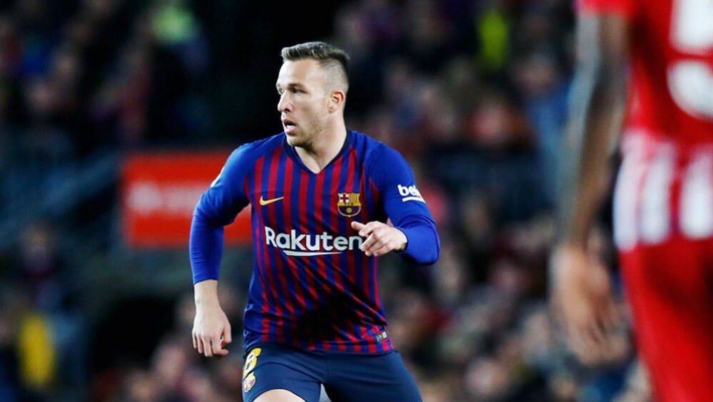 Arthur, durante un partido del Barcelona