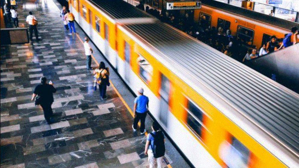 Vista de una estación del Metro