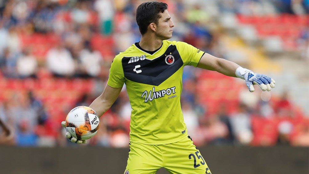 Sebastián Jurado, durante un duelo con Veracruz