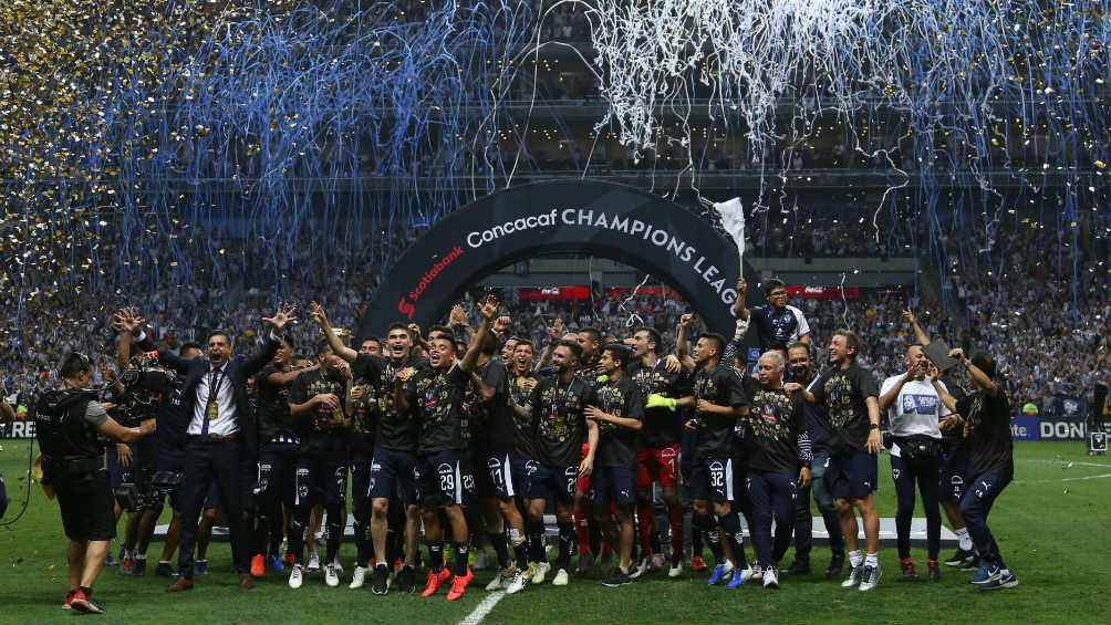 Rayados celebra haberse convertido en Campeón de Concachampions 