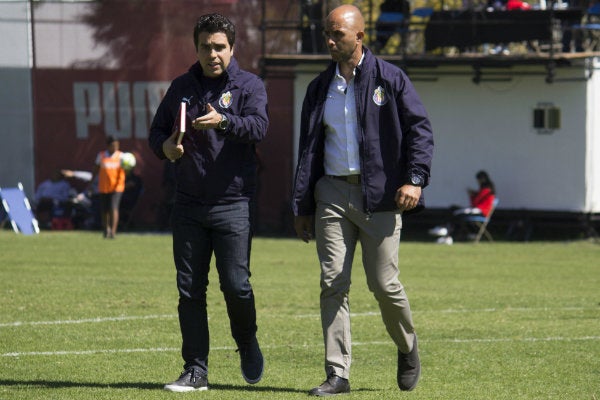 Leaño, en un partido de Chivas en Verde Valle