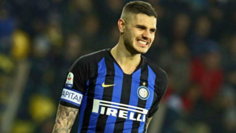 Mauro Icardi en un partido del Inter de Milán 