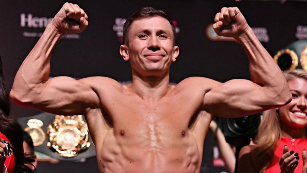 Golovkin, durante una ceremonia de pesaje