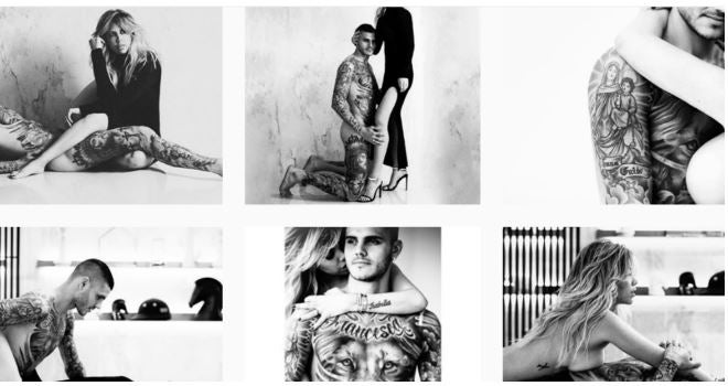 Postales de Mauro Icardi y Wanda Nara