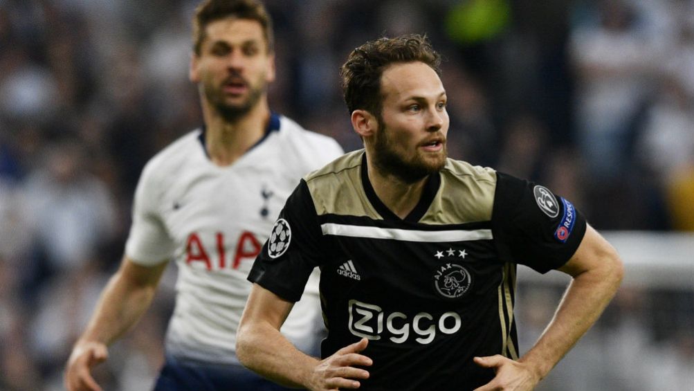 Daley Blind, durante el juego de Ida de 'Semis' entre los Spurs y Ajax