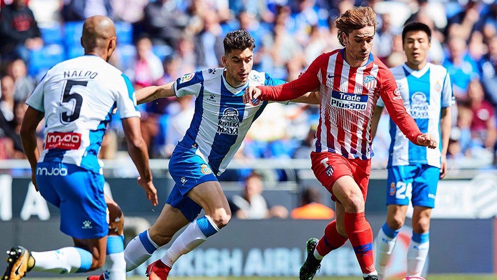 Antoine Griezmann, durante un juego con el Atlético de Madrid