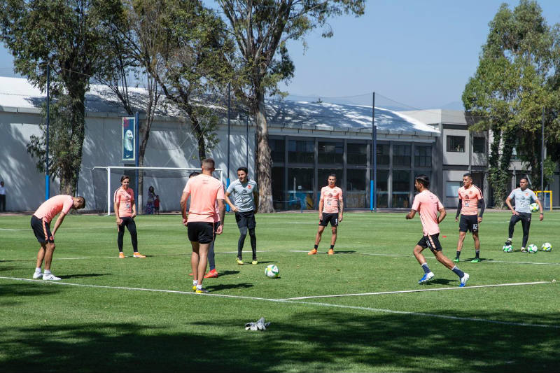 Entrenamiento de América tras vencer 3-1 a Cruz Azul