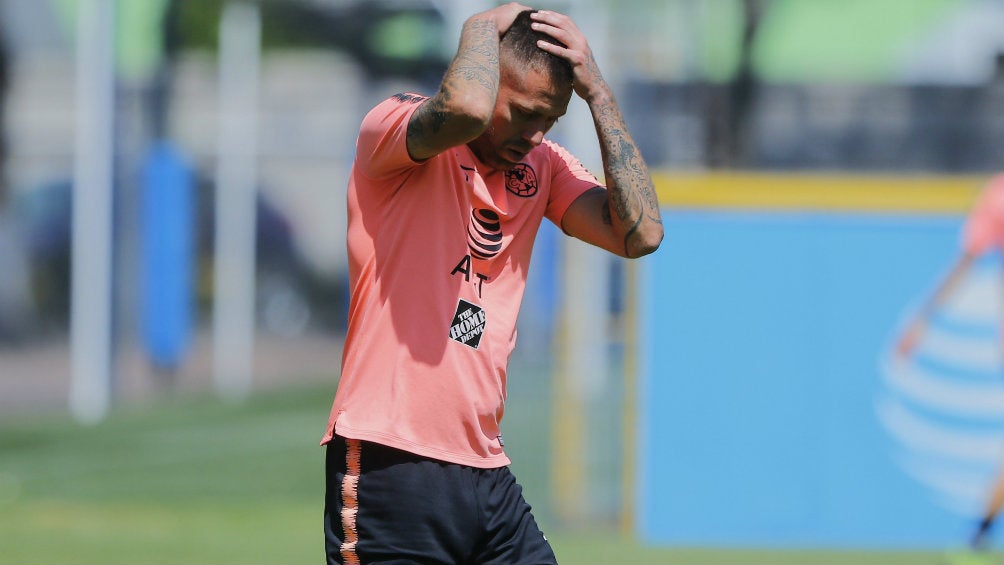 Jérémy Ménez durante un entrenamiento del América