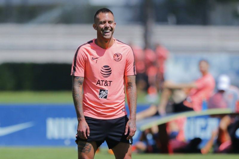 Jérémy Ménez durante un entrenamiento del América