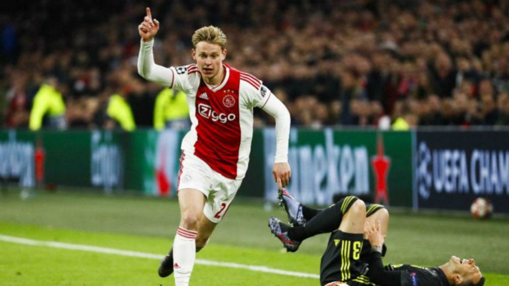 Frenkie de Jong, durante el Ajax vs Juventus de Champions 