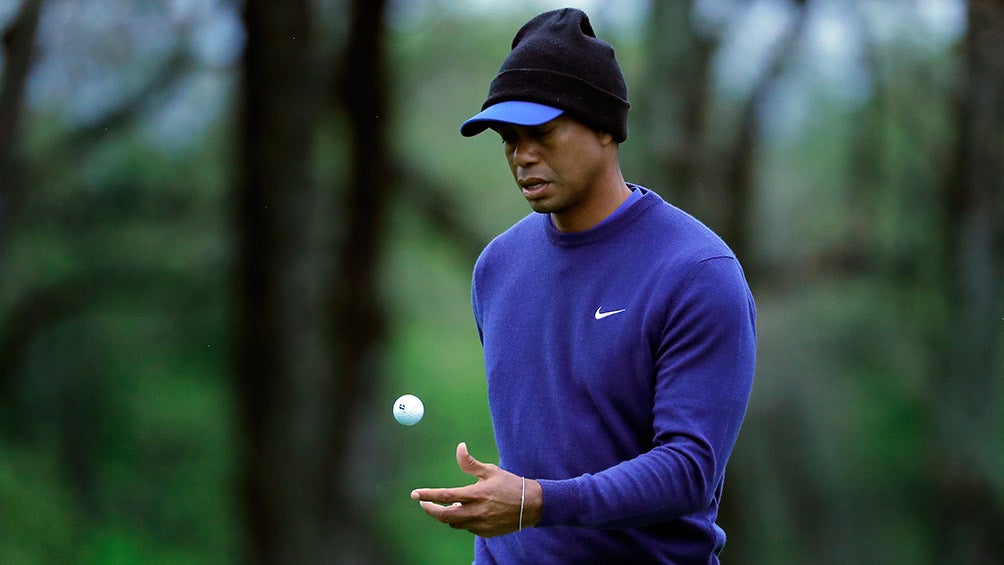 Tiger Woods, durante una de sus prácticas 