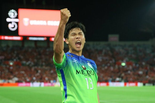 Yamane, en festejo de gol