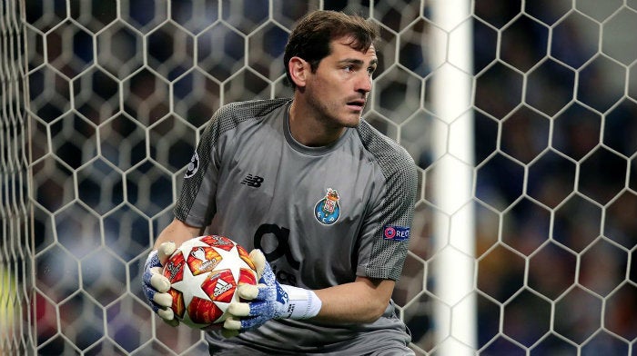 Casillas, durante un partido