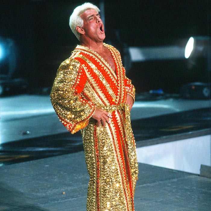 El Nature Boy lanza su grito característico