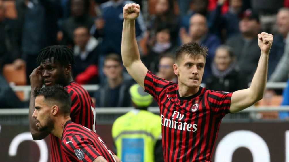 Piatek celebra su gol frente al Frosinone