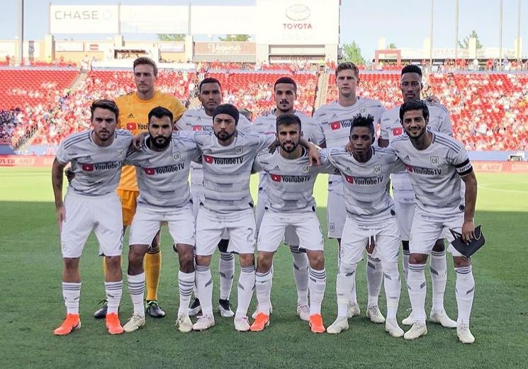 Once de LAFC para el juego frente a FC Dallas