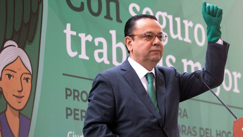 Germán Martínez Cázares durante una reunión en la CDMX