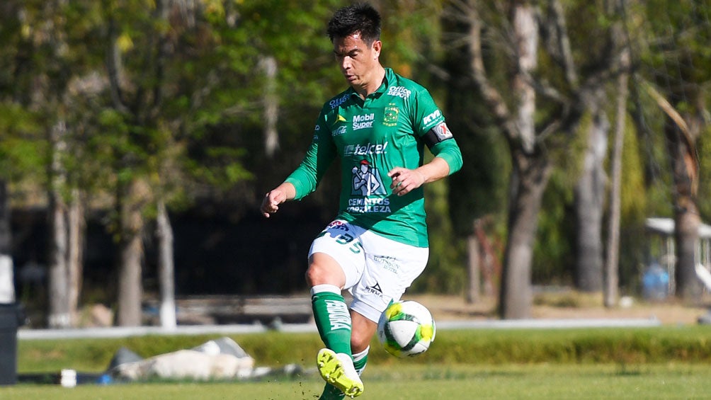 González, durante un duelo con León Sub 20