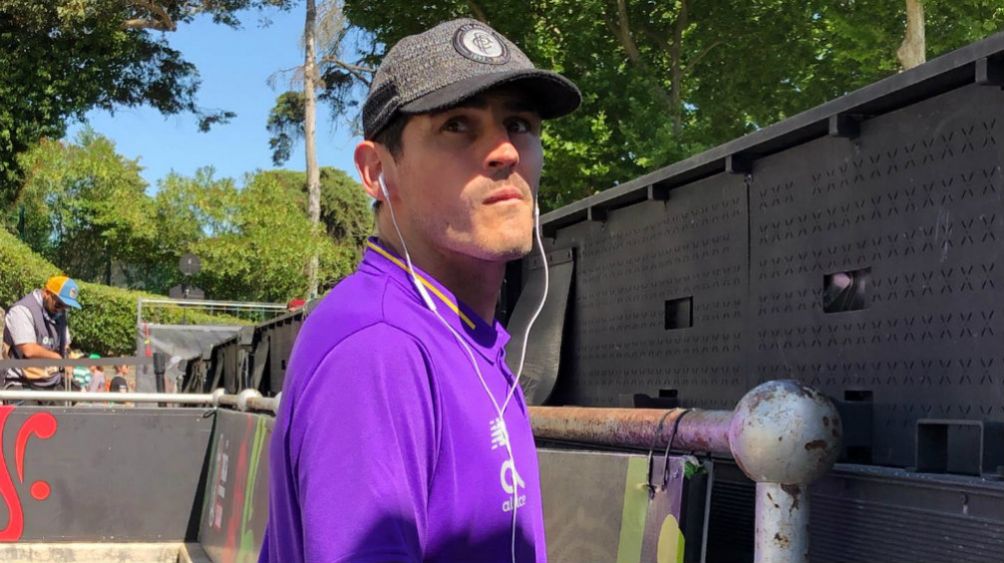 Iker Casillas en las intercalaciones del Estadio Nacional de Portugal 