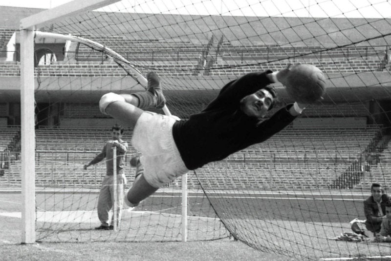 Antonio Carbajal durante un entrenamiento del Tri