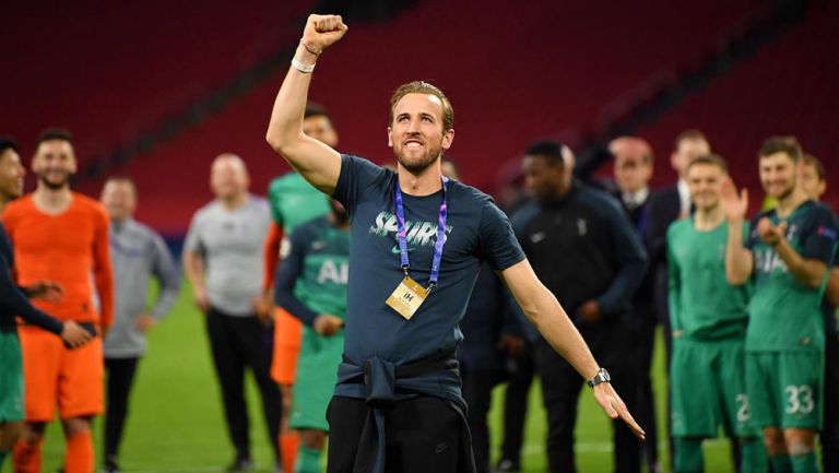 Harry Kane celebra pase del Tottenham a la Final de Champions League