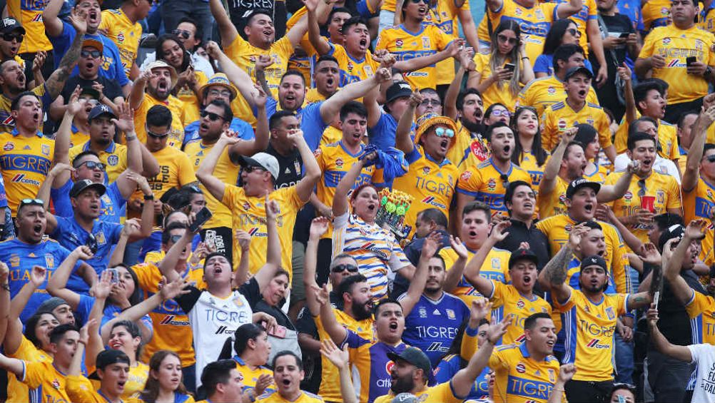 Afición de Tigres durante el partido