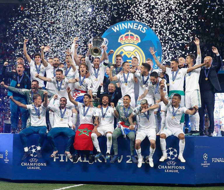 Real Madrid celebra la conquista de la Champions