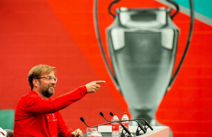 Klopp en conferencia de prensa 