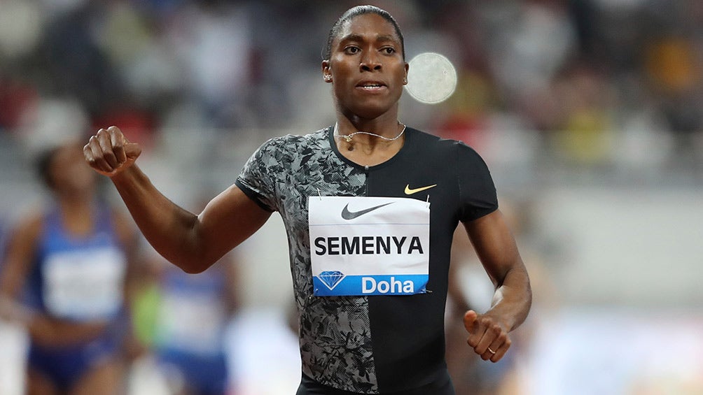 Caster Semenya, durante una competencia 