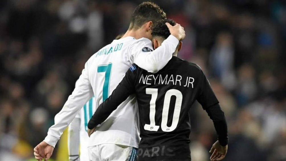 Cristiano Ronaldo y Neymar Jr. tras un cotejo