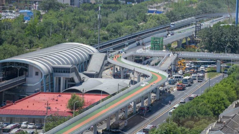 Panorámica de la autopista para bicicletas