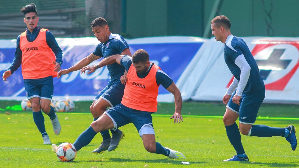 Cruz Azul, durante un entrenamiento