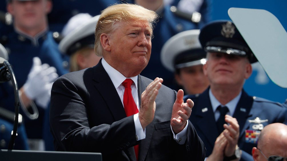 Donald Trump, durante un evento