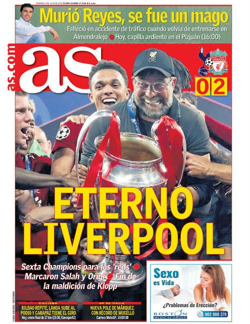 Portada del Diario AS