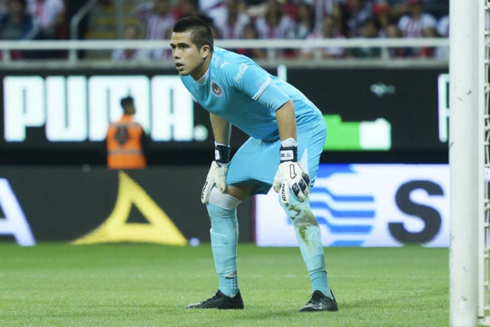 Miguel Jiménez, en un partido de Chivas