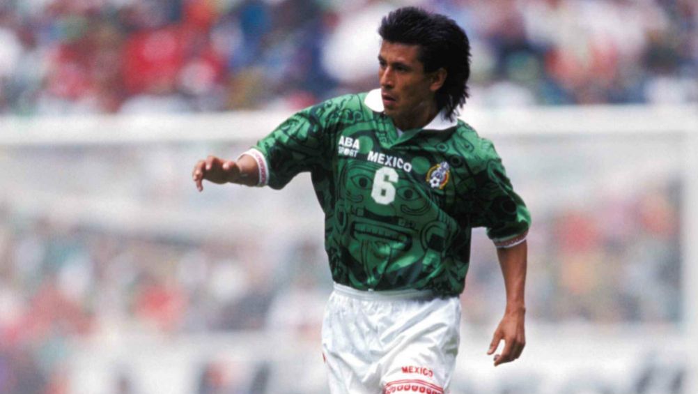 Marcelino Bernal durante un partido con la Selección Mexicana