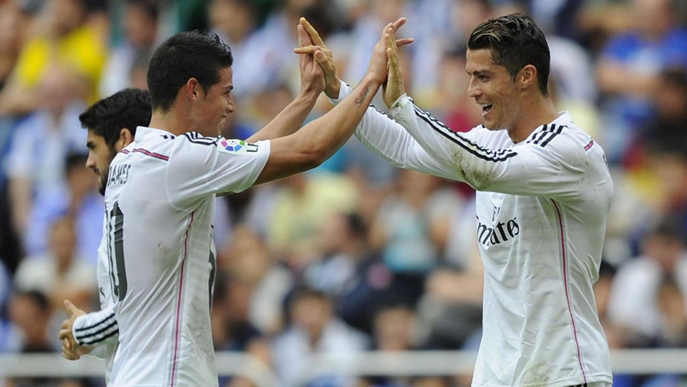 James y Ronaldo, en sus días jugando para el conjunto merengue