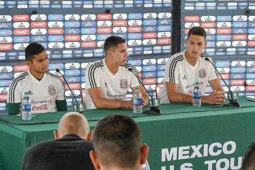 Pineda, Sánchez y Montes en conferencia de prensa