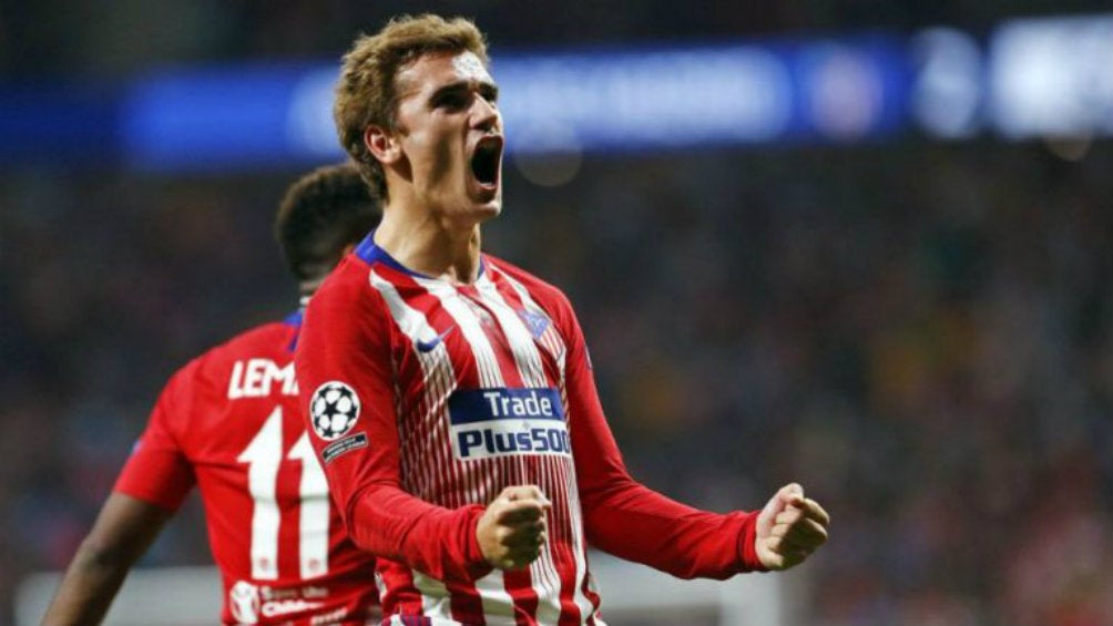  Griezmann, en festejo con el Atlético