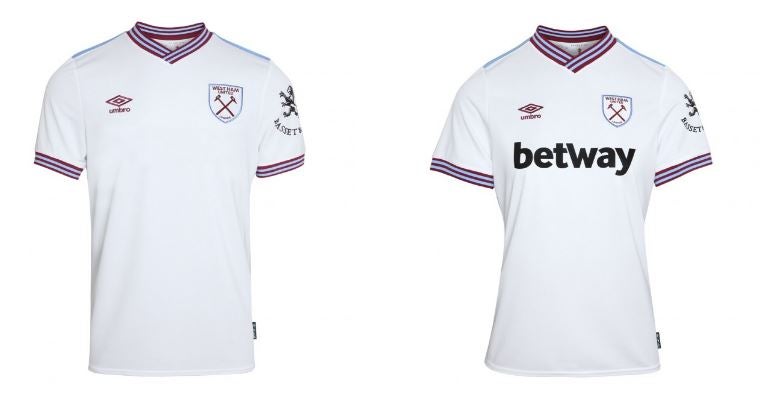 Jersey de visita de los Hammers de la temporada 2019-20