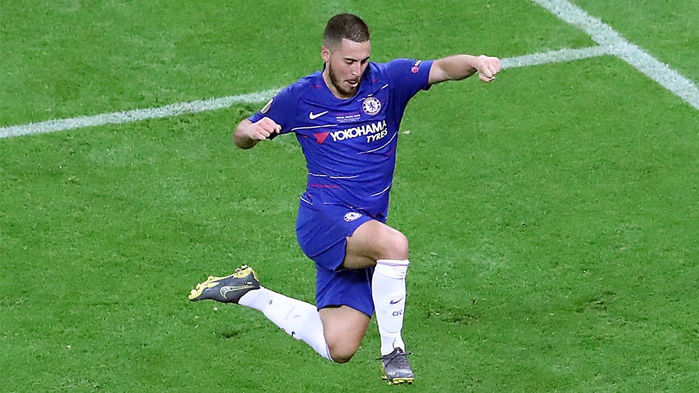 Eden Hazard, festeja gol con el Chelsea