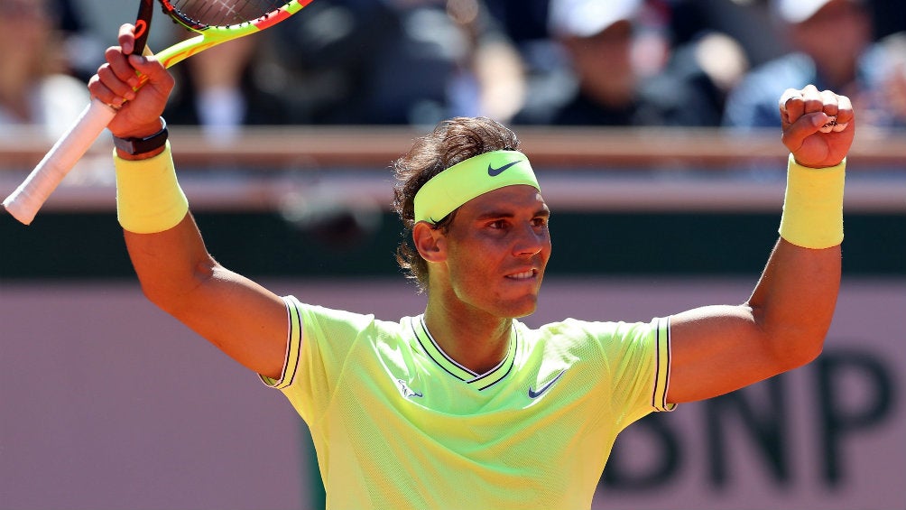 Nadal celebra pase a la Final de Roland Garros 