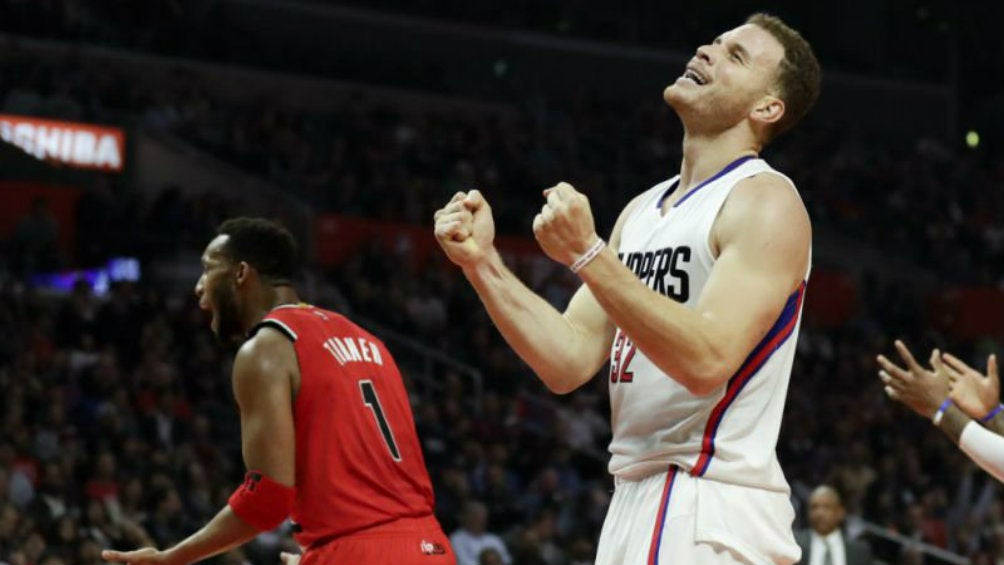 Blake Griffin durante un partido de los Pistons