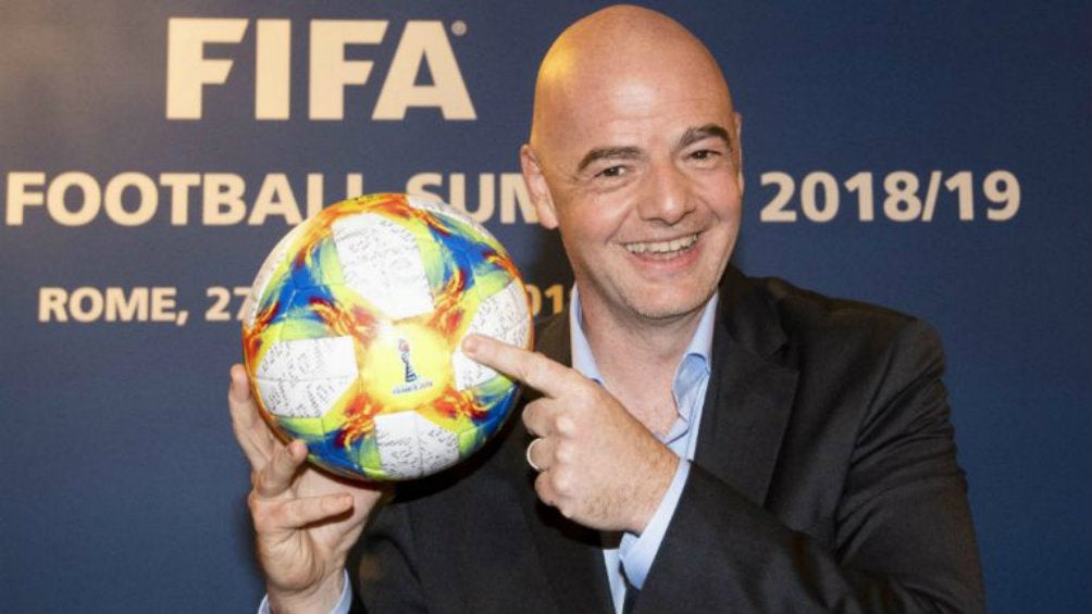 Gianni Infantino, presidente de FIFA durante un evento